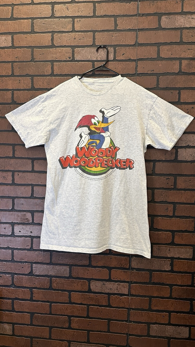 Vintage Woody The Woodpecker Single Stitch One Size Fits Most Blue T-shirt